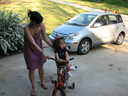 Hazel on the Bike