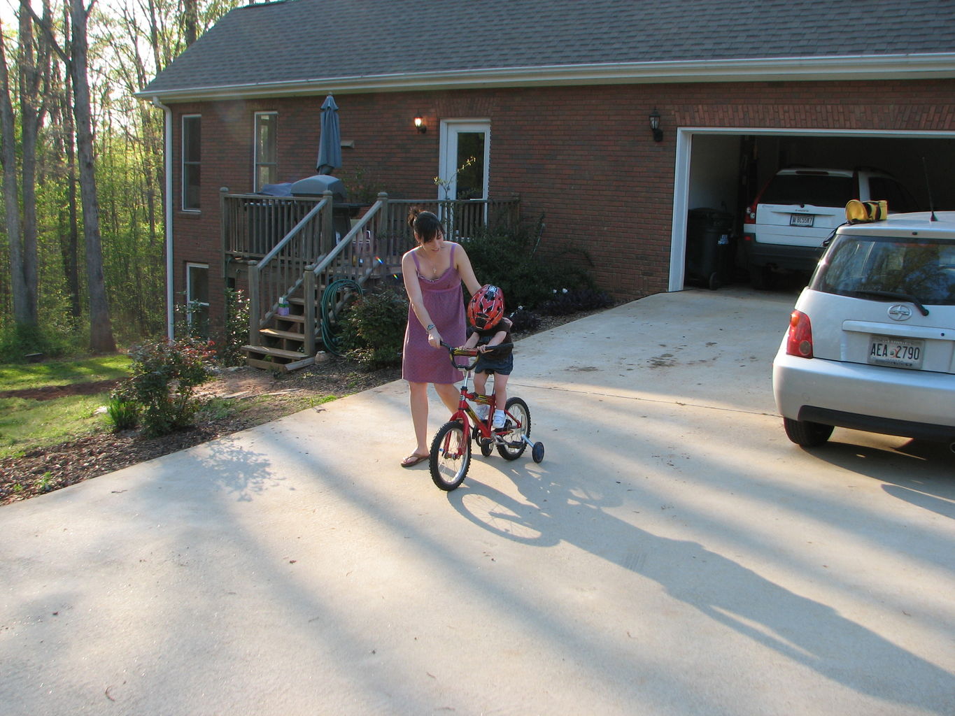 Hazel on the Bike