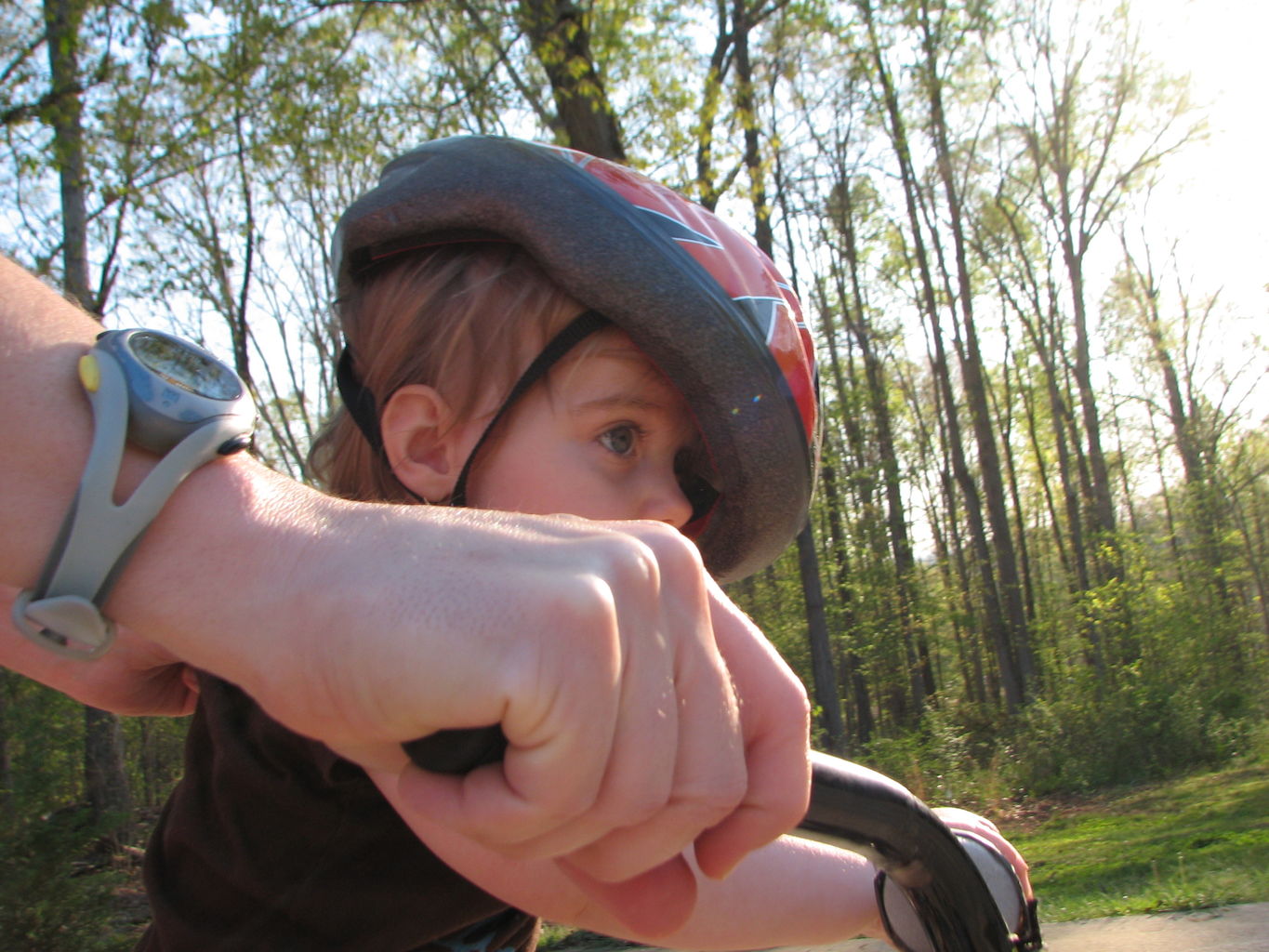 Hazel on the Bike