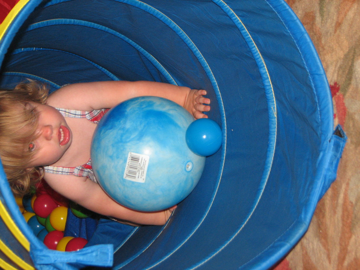 Hazel and James in the Play Tent