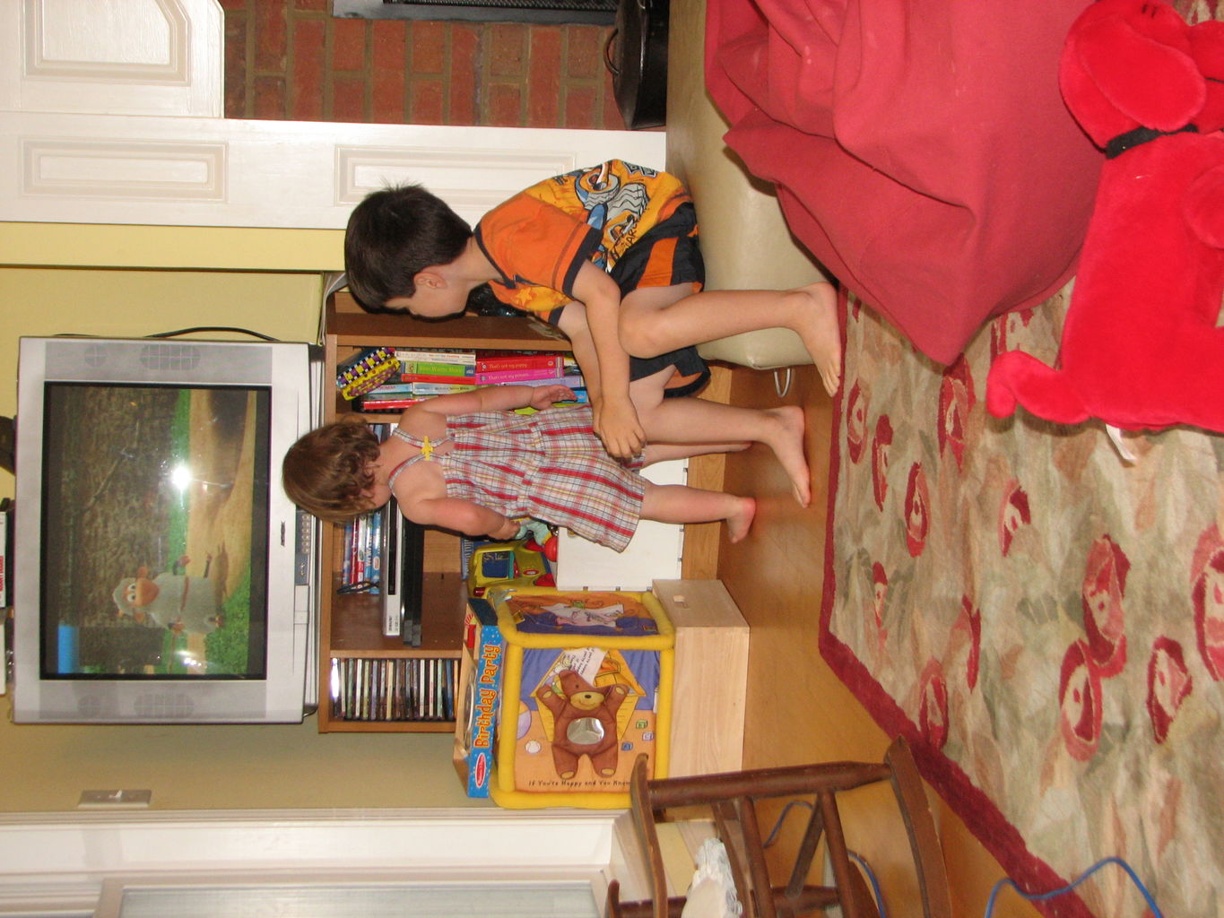 Hazel and James in the Play Tent