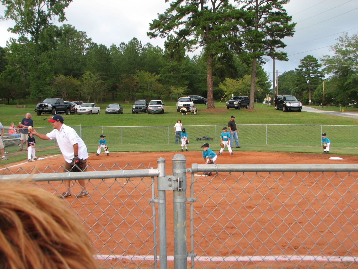 James Softball Practice