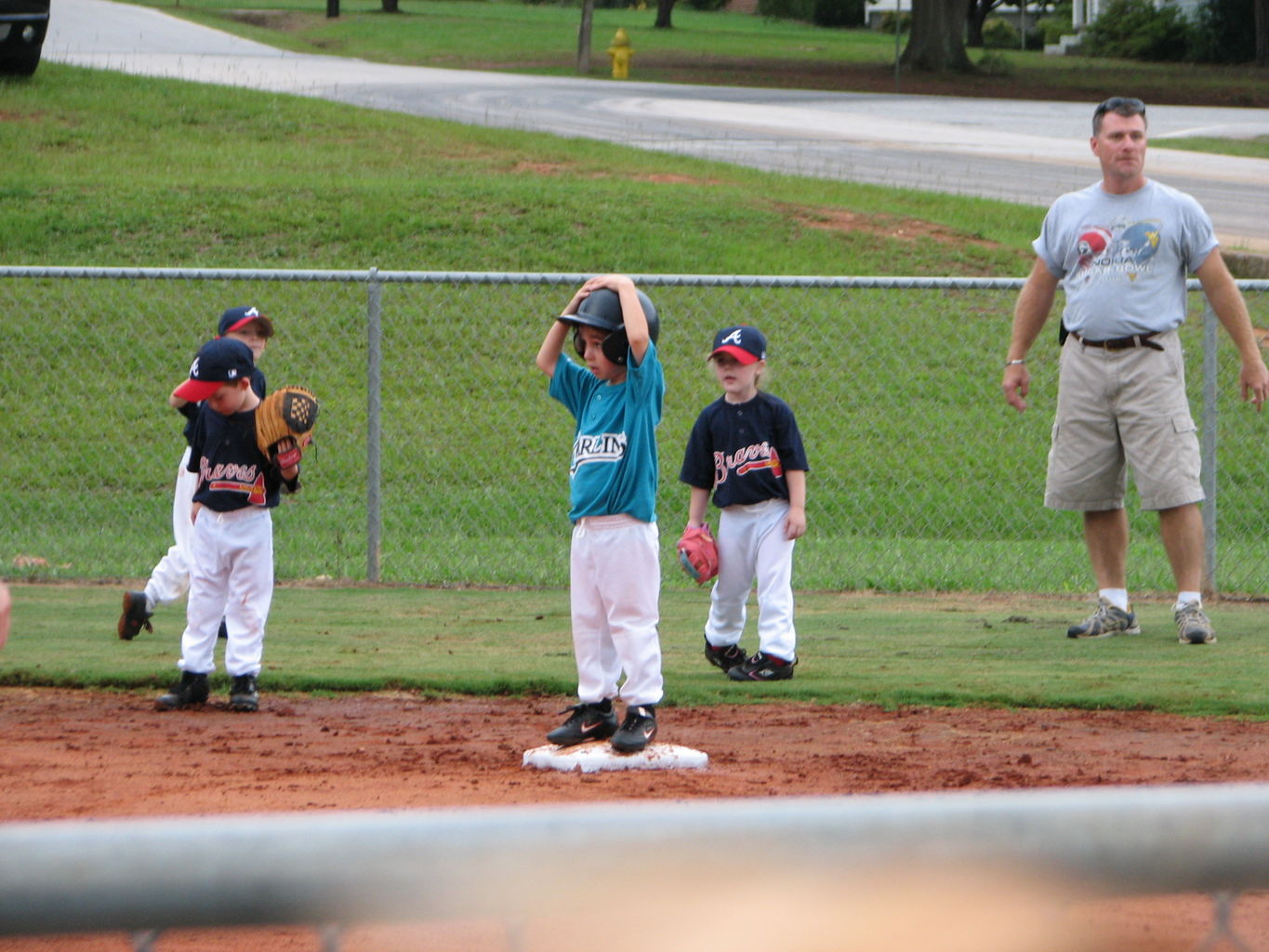 James Softball Practice