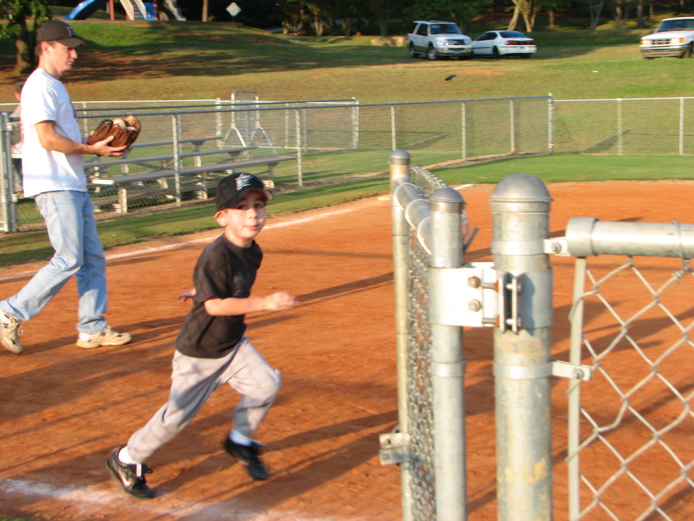 James Softball Practice