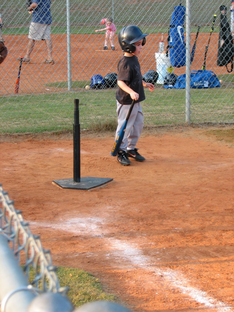 James Softball Practice